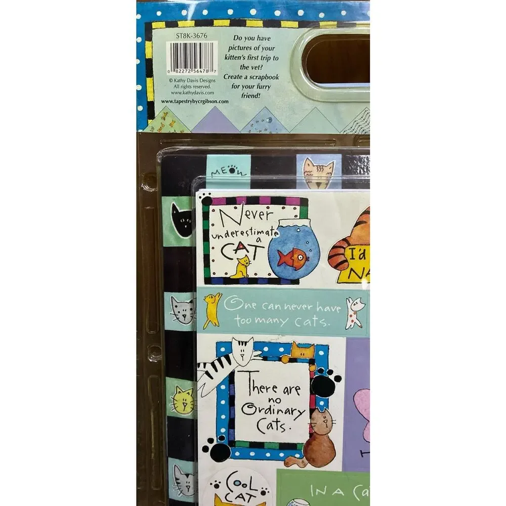 New Kathy Davis “Cat Lovers” 8x8 Scrapbook Kit